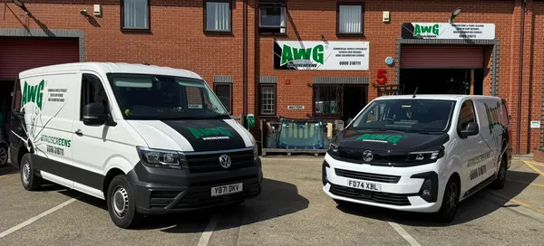 AWG Windscreens van fleet at the Lenwade depot